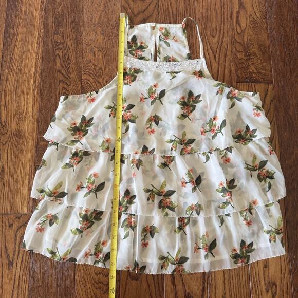 Y2K Vintage Abercrombie & Fitch Women's Medium Shirt Cami Babydoll Fairy Sheer - Picture 9 of 12